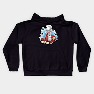 Dog Chef Illustration Kids Hoodie